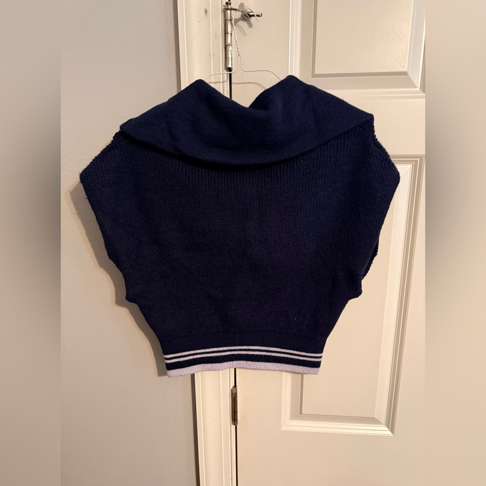 Anthropologie Navy Sweater Vest - Picture 6 of 6